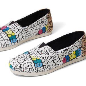 TOMS Bubble Graffiti Canvas Women's Classic Shoes
